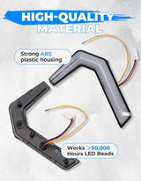 Kemimoto '16-'24 Polaris General 1000 2x Front Fang Accent Light Turn Signal