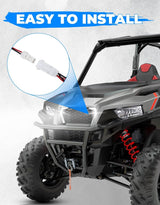 Kemimoto '16-'24 Polaris General 1000 2x Front Fang Accent Light Turn Signal