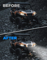 Kemimoto '16-'24 Polaris General 1000 2x Front Fang Accent Light Turn Signal