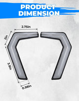 Kemimoto '16-'24 Polaris General 1000 2x Front Fang Accent Light Turn Signal