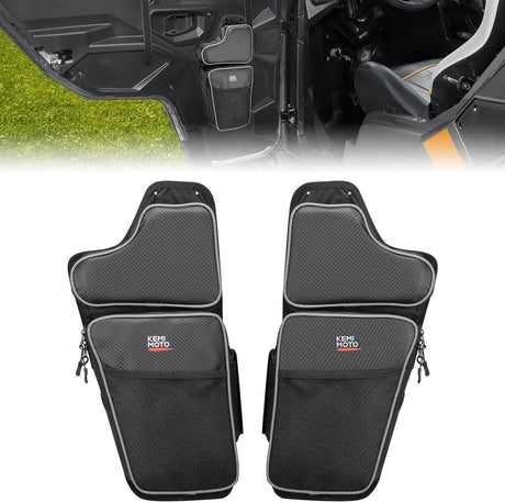 Kemimoto '16-'24 Polaris General 1000/4 1000 Front Lower Door Bags w/ Knee - 2PCS