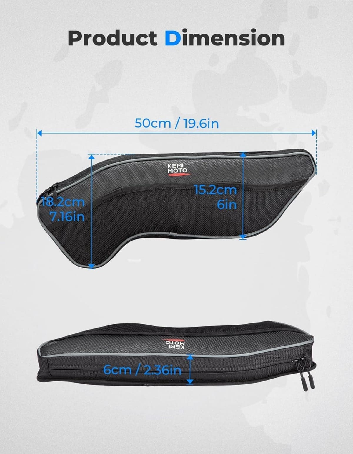 Kemimoto '16-'24 Polaris General 1000/4 1000 Front Upper Door Bags - 2PCS