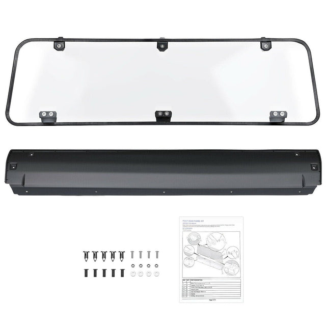 Kemimoto '16-'24 Polaris General 1000/4 Rear Windshield Clear