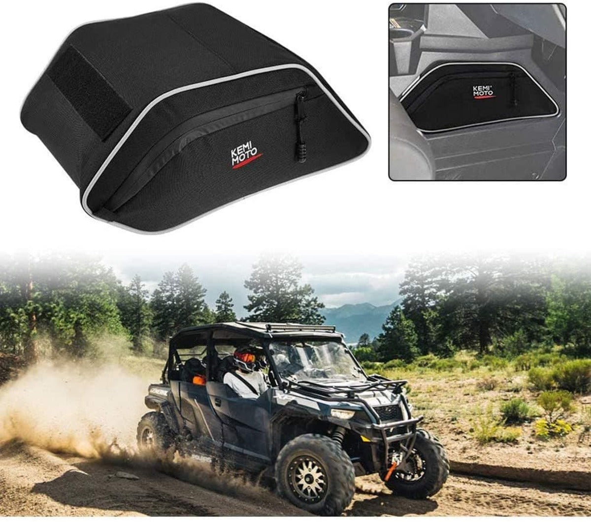 Kemimoto '16-'24 Polaris General 1000 UTV Center Seats Storage Bag