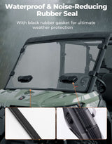 Kemimoto '16-'25 Can-Am Defender HD5 Vented Front Windshield