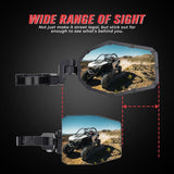 Kemimoto '17-'20 Can-Am Maverick X3 Mirrors w/ LED Turn Signal Lights