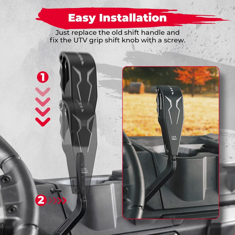 Kemimoto '17-'20 Polaris Ranger XP 1000 Aluminum Gear Selector Shift Knob