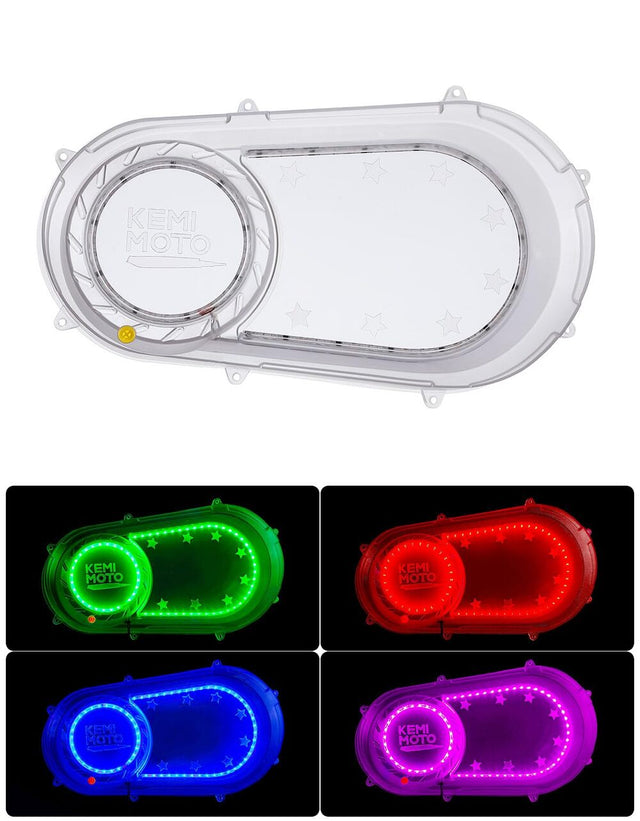Kemimoto '17-'21 Polaris RZR / Ranger Outer Clutch Cover w/ RGB Lights