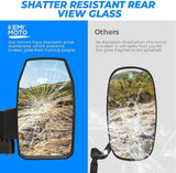 Kemimoto Polaris Ranger XP 1000 Pro Fit Wide UTV Side Mirrors  - 1 Pair