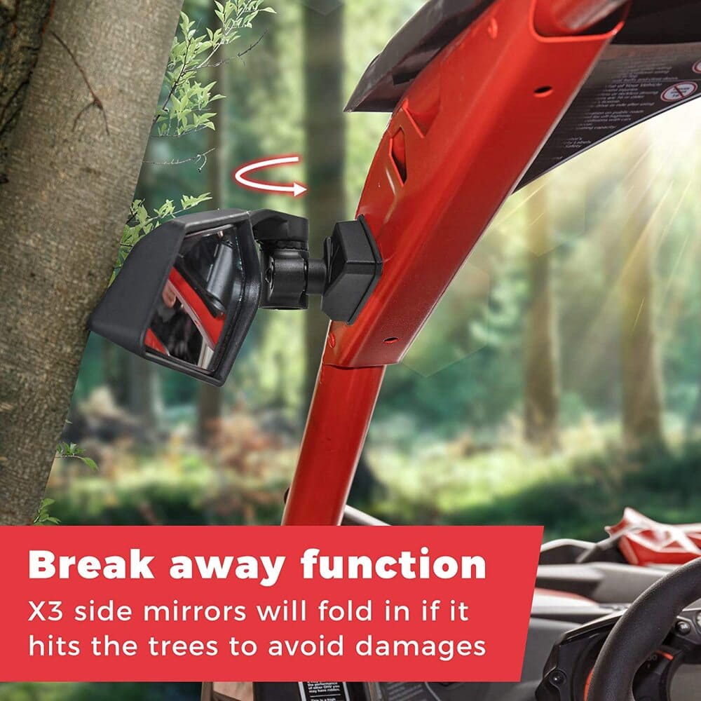 Kemimoto '17-'23 Can-Am Maverick X3 Front Bumpers & Side Mirrors