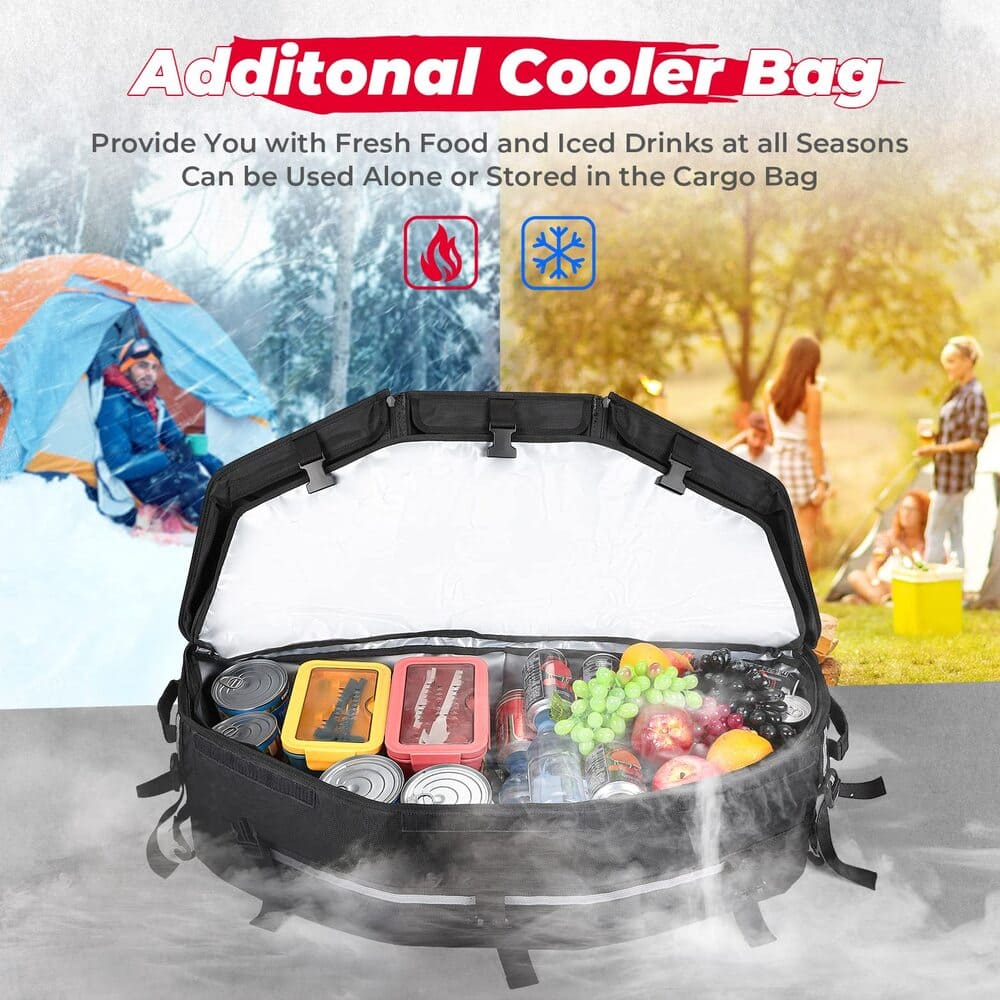 Kemimoto '17-'23 Can-Am Maverick X3 Front & Center Rear Storage Bags