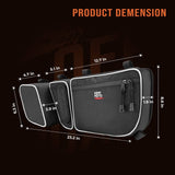 Kemimoto '17-'23 Can-Am Maverick X3 Front Door Storage Bags & Spare Tire Mount