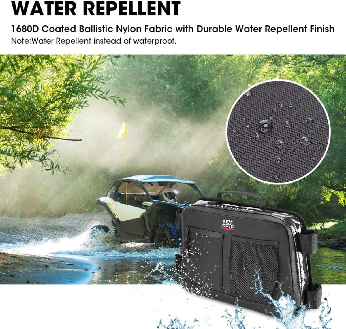 Kemimoto '17-'23 Can-Am Maverick X3 Rear & Roof Storage Bags