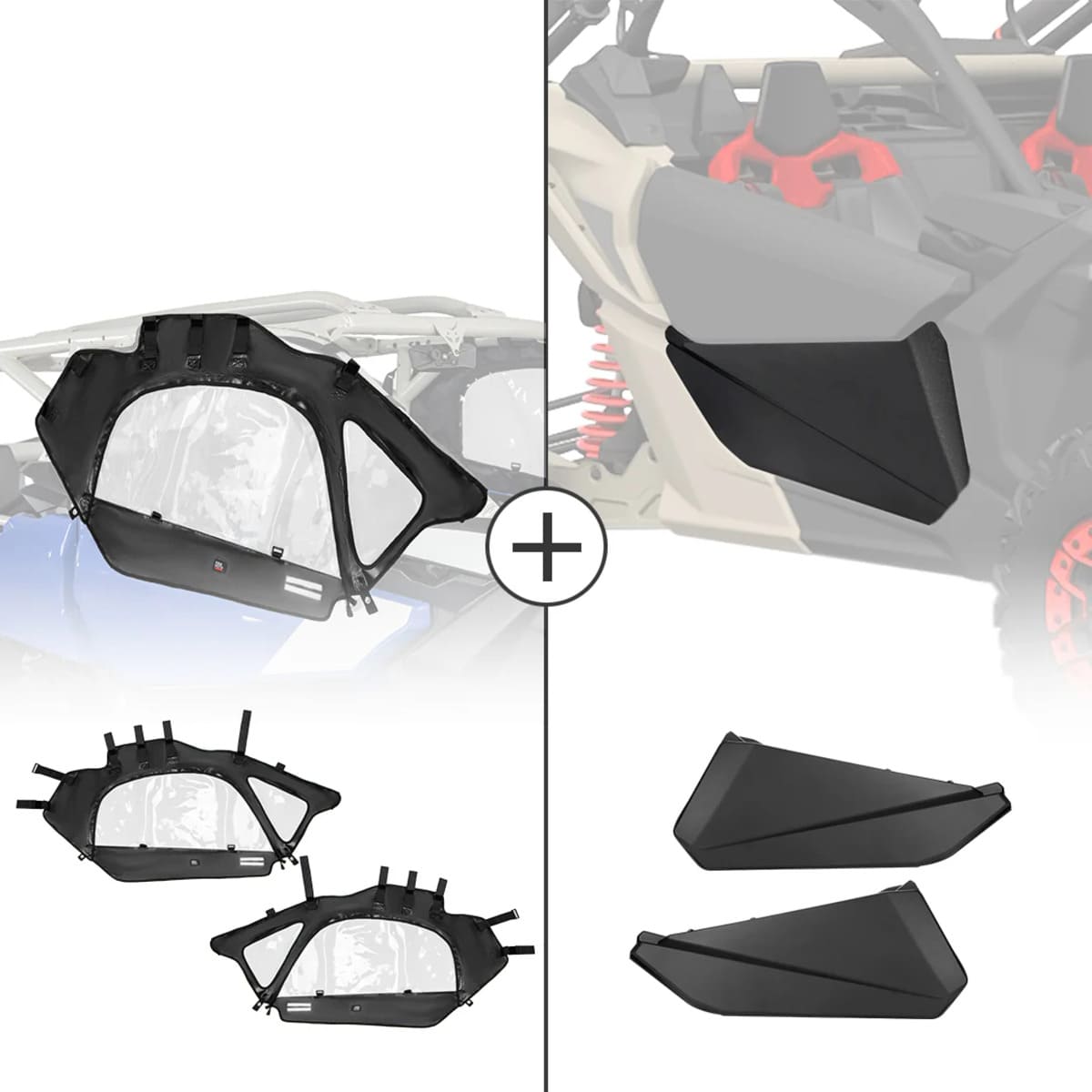 Kemimoto Can-Am Maverick X3 Soft Cab Enclosures & Lower Doors