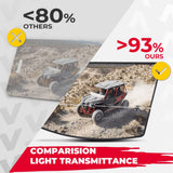 Kemimoto '17-'23 Polaris Ranger 1000 /XP 1000 2-In-1 Flip Up Windshield