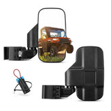 Kemimoto 17' 23' Polaris Ranger XP 1000 Adjustable Side Mirrors W/ Bypass