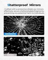 Kemimoto '17-'23 Polaris Ranger XP 1000/Crew UTV Rear View Mirror