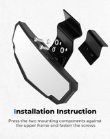 Kemimoto '17-'23 Polaris Ranger XP 1000/Crew UTV Rear View Mirror