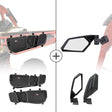 Kemimoto '17-'24 Can-Am Maverick X3 Front Door Storage Bags & Side View Mirror