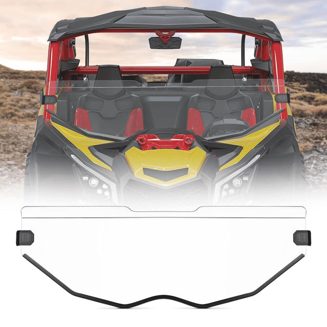 Kemimoto '17-'24 Can-Am Maverick X3 Front Half Windshield