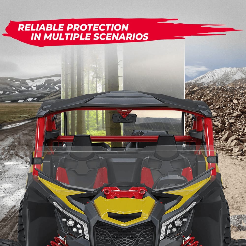 Kemimoto '17-'24 Can-Am Maverick X3 Front Half Windshield