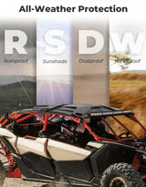 Kemimoto '17-'24 Can-Am Maverick X3 Max 4 Seat Sport Hard Roof