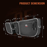 Kemimoto '17-'24 Can-Am Maverick X3 Fender Flares/ Side Mirrors & Door Bags