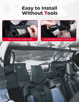 Kemimoto '17-'24 Can-Am Maverick X3 Max Soft Rear Windshield