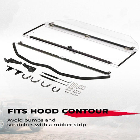 Kemimoto '17-'24 Can-Am Maverick X3 Upgraded Scratch Resistant Flip Windshield