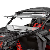 Kemimoto '17-'24 Can-Am Maverick X3 Upgraded Scratch Resistant Flip Windshield