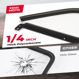 Kemimoto '17-'24 Can-Am Maverick X3 Upgraded Scratch Resistant Flip Windshield