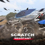 Kemimoto '17-'24 Can-Am Maverick X3 Upgraded Scratch Resistant Flip Windshield