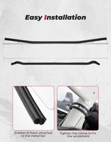 Kemimoto '17-'24 Can-Am Maverick X3/ X3 Max Upgraded Sealing Rear Windshield