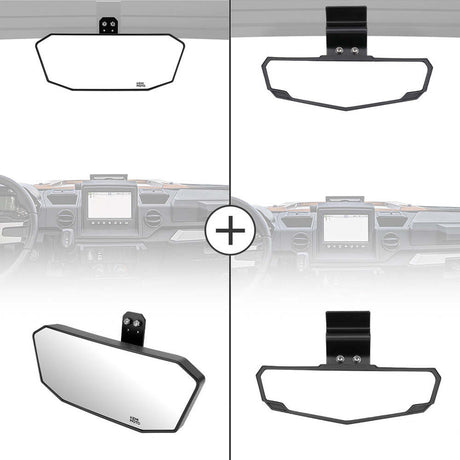 Kemimoto '17-'24 Polaris Ranger XP 1000 Upgraded Rear View Mirror