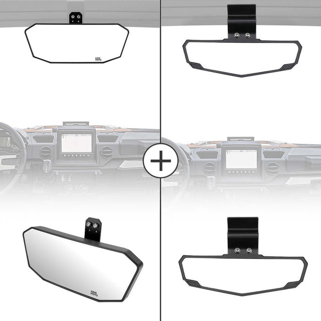 Kemimoto '17-'24 Polaris Ranger XP 1000 Upgraded Rear View Mirror