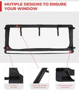 Kemimoto '17-'24 Polaris Ranger XP 1000/Crew Zippered PVC Rear Window