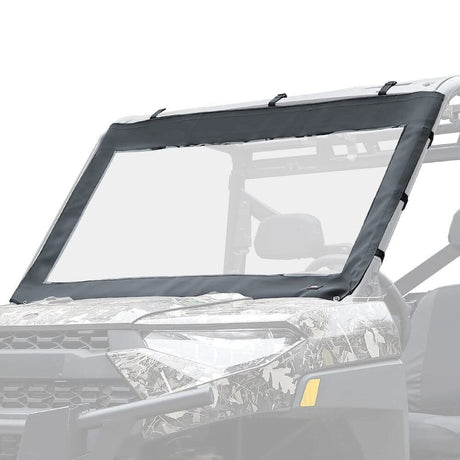 Kemimoto '17-'24 Polaris Ranger XP 1000 PVC Waterproof Panel Soft Front Windshield