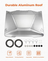 Kemimoto '17-'25 Can Am Maverick X3 Aluminum Silver Roof