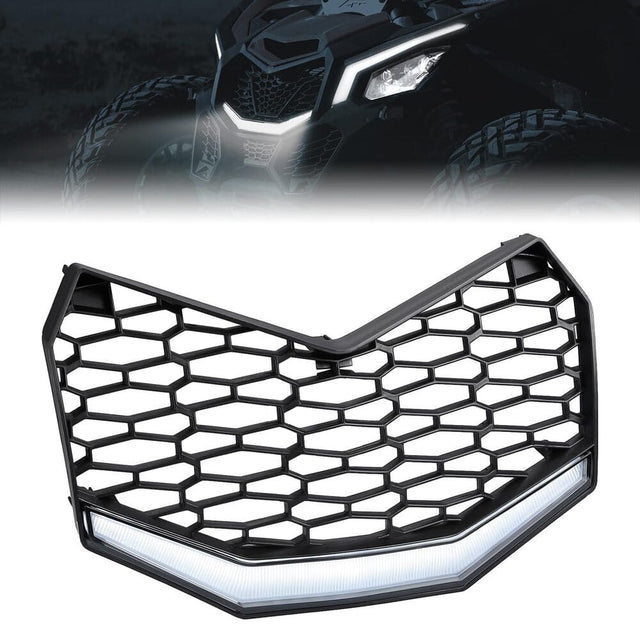 Kemimoto '17-'25 Can-Am Maverick X3 Front Bumper Mesh Grill