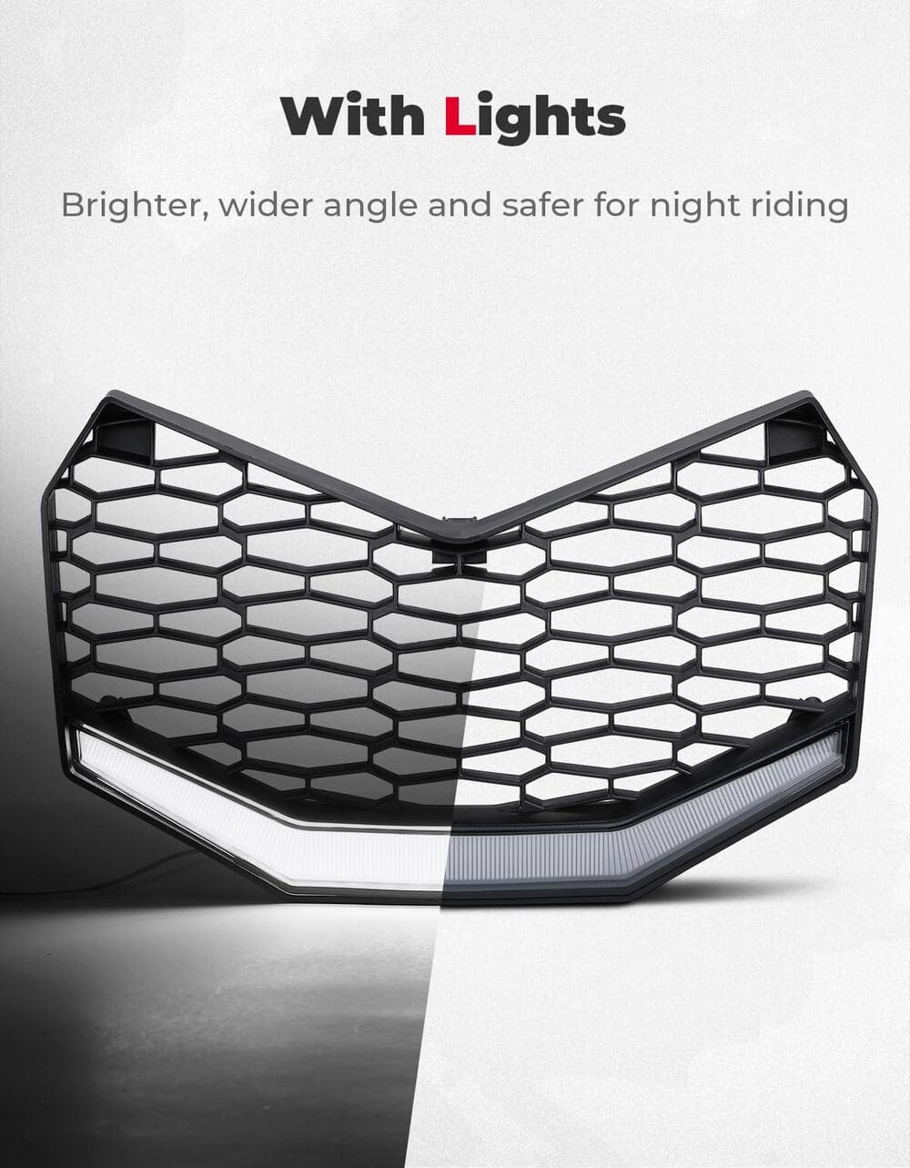 Kemimoto '17-'25 Can-Am Maverick X3 Front Bumper Mesh Grill