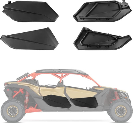 Kemimoto '17-'25 Can-Am Maverick X3 Max Lower Doors Panels w/ Metal Frame - 4 Pcs