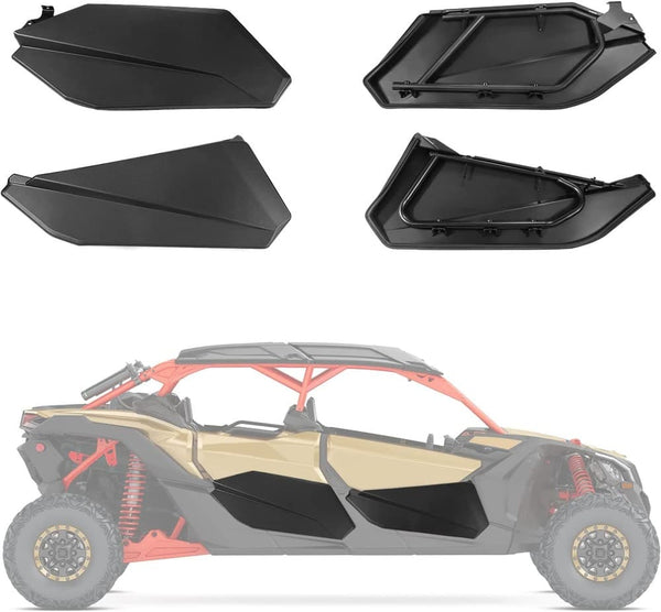 Kemimoto '17-'25 Can-Am Maverick X3 Max Lower Doors Panels w/ Metal Fr