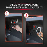 Kemimoto '17-'25 Can-Am Maverick X3 Tie Down Brackets Hooks - 4 Pcs