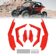 Kemimoto '17-'25 Can-Am Maverick X3 Red Fender Flares