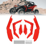 Kemimoto '17-'25 Can-Am Maverick X3 Red Fender Flares