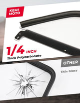 Kemimoto '17-'25 Can-Am Maverick X3 Scratch Resistant PC Flip Windshield