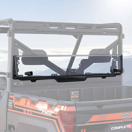 Kemimoto '17-'25 Polaris Ranger XP 1000 2 In 1 Foldable Vented Rear Window