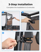 Kemimoto '17-'25 Polaris Ranger XP 1000 2 In 1 Foldable Vented Rear Window