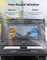 Kemimoto '17-'25 Polaris Ranger XP 1000 UTV Rear Window