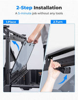 Kemimoto '17-'25 Polaris Ranger XP 1000 UTV Rear Window